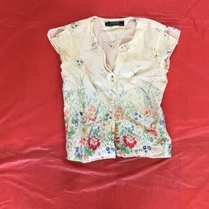 White floral shirt